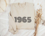 1965 Sweatshirt, 60th Birthday jumper, 60th Birthday gift idea, customise year sweatshirt, personalise year jumper personalised birthday - little crafty souls