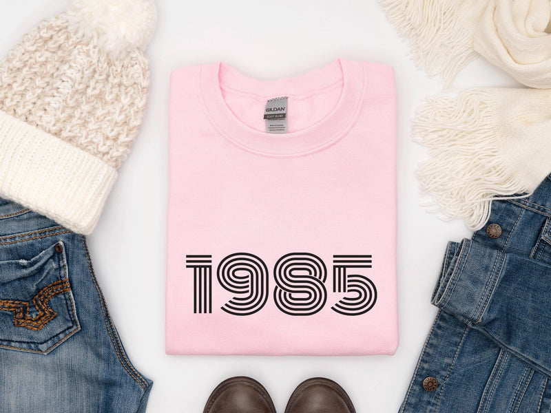 1985 Sweatshirt, 40th Birthday jumper, 40th Birthday gift idea, customise year sweatshirt, personalise year jumper personalised birthday - little crafty souls