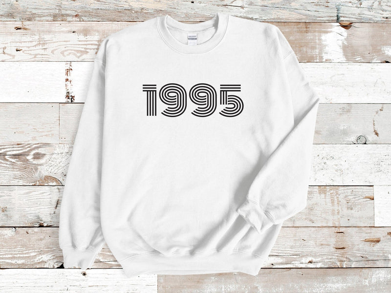 1995 Sweatshirt, 30th Birthday jumper, 30th Birthday gift idea, customise year sweatshirt, personalise year jumper personalize birthday - little crafty souls