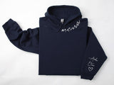 Custom Mama Hoodie with Kid Name on Sleeve - little crafty souls