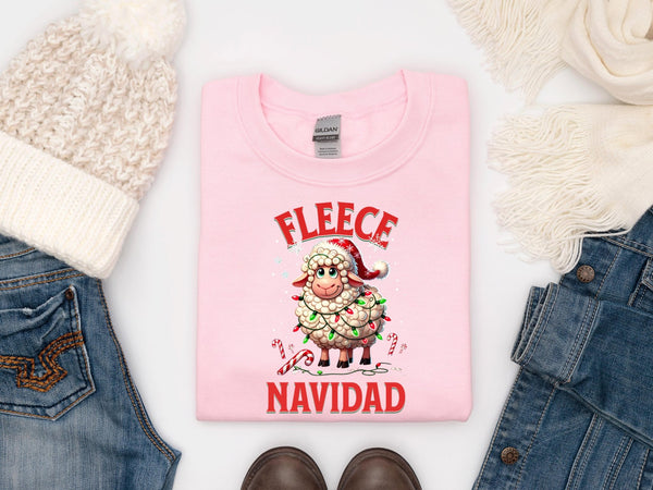 Fleece Navidad funny christmas jumper uk - little crafty souls