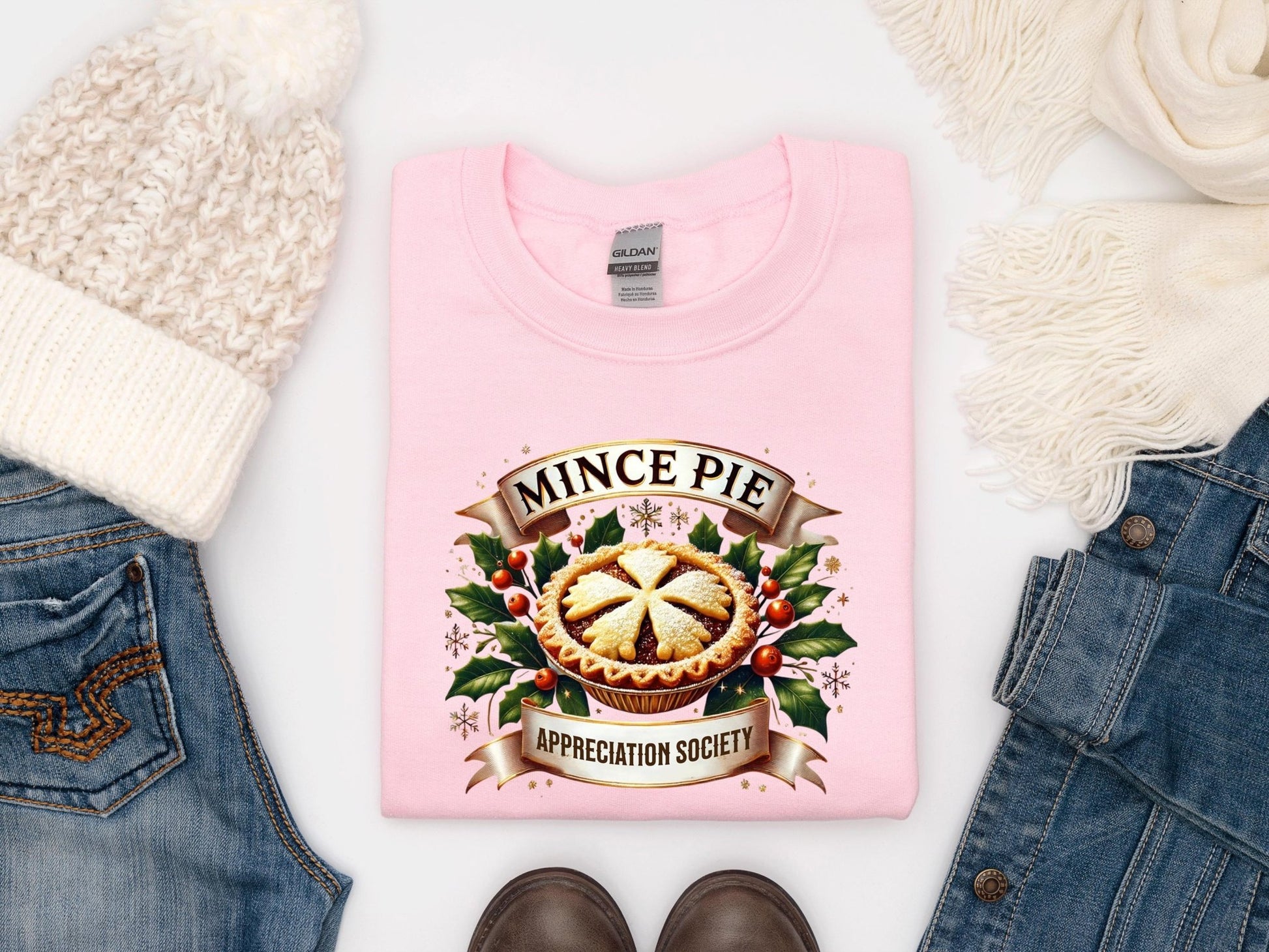 Mince Pie Appreciation Society christmas sweatshirt - little crafty souls