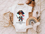 Personalised Kids Pirate Birthday T-Shirt Any Name Any Age, personalized kids birthday tshirt, Boysbirthday tshirt, personalised baby vest - little crafty souls