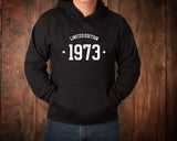 1973 Hoodie, 50th Birthday Hoodie, 50th Birthday gift idea, customise year sweatshirt, personalise year hoodie personalize birthday top - little crafty souls