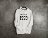 1993 Hoodie, 30th Birthday Hoodie, 30th Birthday gift idea, customise year sweatshirt, personalise year hoodie personalize birthday top - little crafty souls