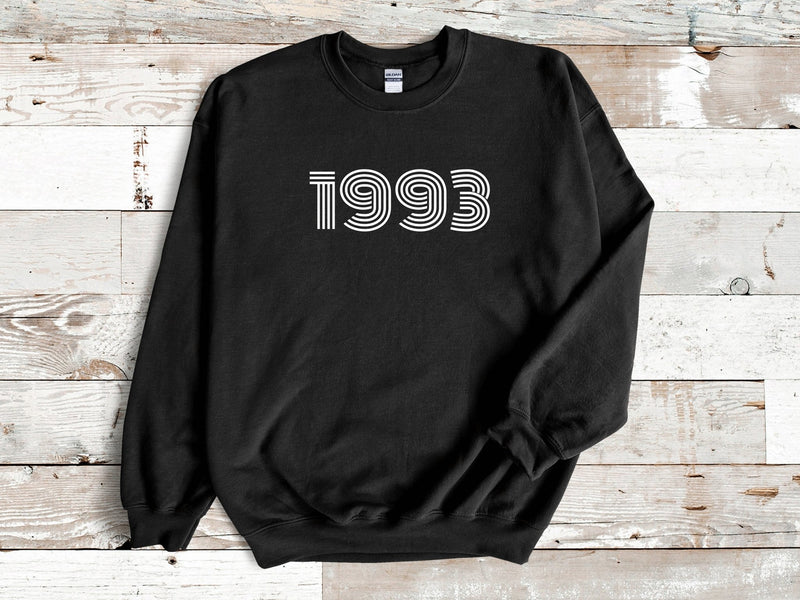 1993 Sweatshirt, 30th Birthday jumper, 30th Birthday gift idea, customise year sweatshirt, personalise year jumper personalize birthday - little crafty souls