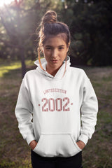 2002 Hoodie, 21st Birthday Hoodie, 21st Birthday gift idea, customise year sweatshirt, personalise Rose Gold personalize birthday top - little crafty souls