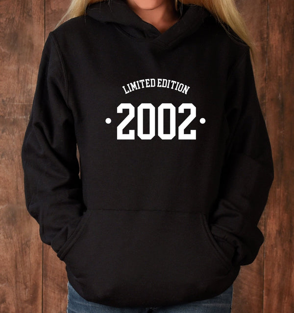 2002 Hoodie, 21st Birthday Hoodie, 21st Birthday gift idea, customise year sweatshirt, personalise year hoodie personalize birthday top - little crafty souls