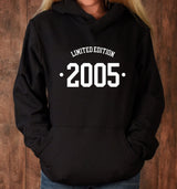 2005 Hoodie, 18th Birthday Hoodie, 18th Birthday gift idea, customise year sweatshirt, personalise year hoodie personalize birthday top - little crafty souls