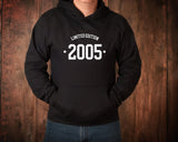 2005 Hoodie, 18th Birthday Hoodie, 18th Birthday gift idea, customise year sweatshirt, personalise year hoodie personalize birthday top - little crafty souls