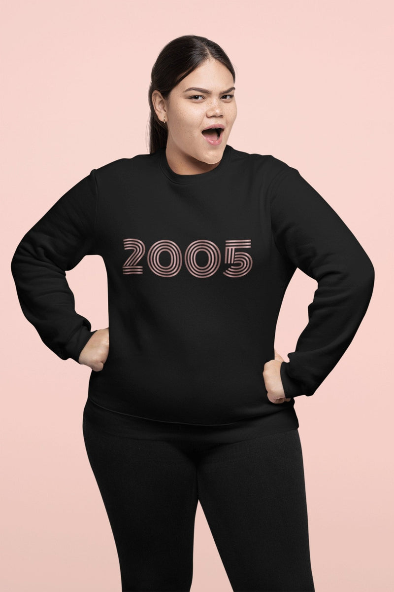 2005 Sweatshirt, 18th Birthday jumper, 18th Birthday gift idea, customise year sweatshirt, personalise year jumper personalize birthday - little crafty souls