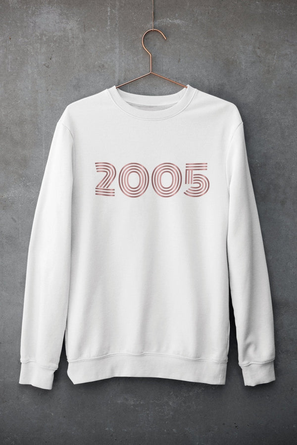 2005 Sweatshirt, 18th Birthday jumper, 18th Birthday gift idea, customise year sweatshirt, personalise year jumper personalize birthday - little crafty souls