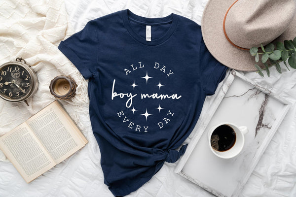 All Day Boy Mama Tshirt - little crafty souls