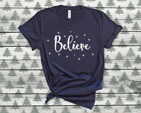 Believe Christmas Tshirt - little crafty souls