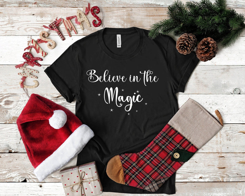 Believe In The Magic Christmas Tshirt - little crafty souls