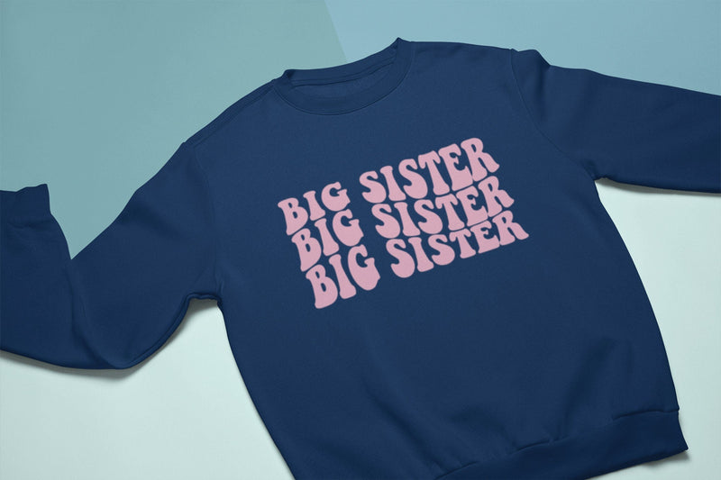 Big Sister Jumper - Child Sweater | Little Girl Sweatshirt | promoted to big Sister Shirt | Kid Sweater | Sister Shirts | Toddler Sweatshirt - little crafty souls