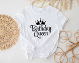 Birthday queen tshirt, ladies birthday tshirt, kids birthday tshirt, custom birthday tshirt, bday party tshirt, girls bday tshirt - little crafty souls