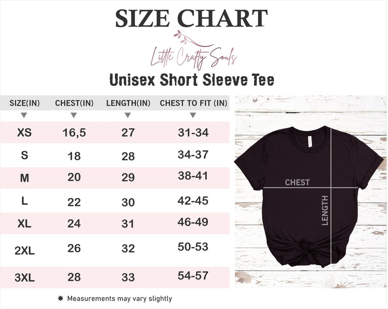 Boo and Tee Sizing