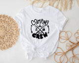 Camping Crew tshirt, Matching Family camping crew tshirts Personalised camping top, camping tribe, camp gang, campers, matching, camp crew - little crafty souls