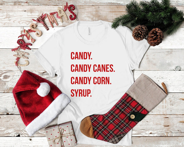 Candy, Candy Cane, Candy Corn, Syrup Tshirts - little crafty souls