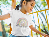 Children's Easter Tshirt, Easter Bunny tshirt, Easter tshirts, easter gift ideas, Kids easter shirts, my first easter tshirt, Rainbow Tshirt - little crafty souls