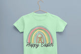 Children's Easter Tshirt, Easter Bunny tshirt, Easter tshirts, easter gift ideas, Kids easter shirts, my first easter tshirt, Rainbow Tshirt - little crafty souls