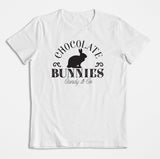 Chocolate easter bunny tshirt Easter tshirt, cotton tail easter tshirt, easter tshirt for her easter tshirt for him, kids easter tshirts - little crafty souls