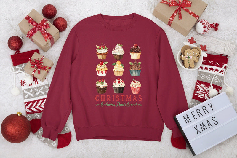 Christmas calories dont count christmas sweater - little crafty souls