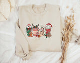 Christmas Drinks Sweatshirt, christmas Latte sweater, christmas jumper uk, christmas hoodie, retro christmas jumper, ugly christmas jumper, - little crafty souls