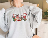 Christmas Drinks Sweatshirt, christmas Latte sweater, christmas jumper uk, christmas hoodie, retro christmas jumper, ugly christmas jumper, - little crafty souls