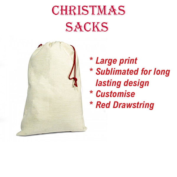 Christmas Eve Personalised Santa Sack - Santa'S Workshop - little crafty souls