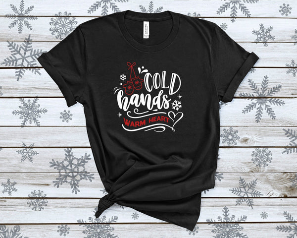 Cold Hands Warm Heart Christmas Tshirt - little crafty souls