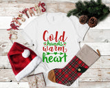 Cold Hands Warm Heart Christmas Tshirt - little crafty souls