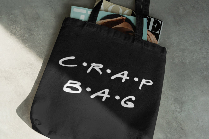 Crap Bag Tote Bag, Friends Tote Bag - little crafty souls