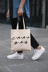 Crap Bag Tote Bag, Friends Tote Bag - little crafty souls