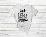 Crazy Plant Lady Funny Gardening Tshirt - little crafty souls