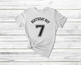 Custom Age Birthday Boy Tshirts - little crafty souls