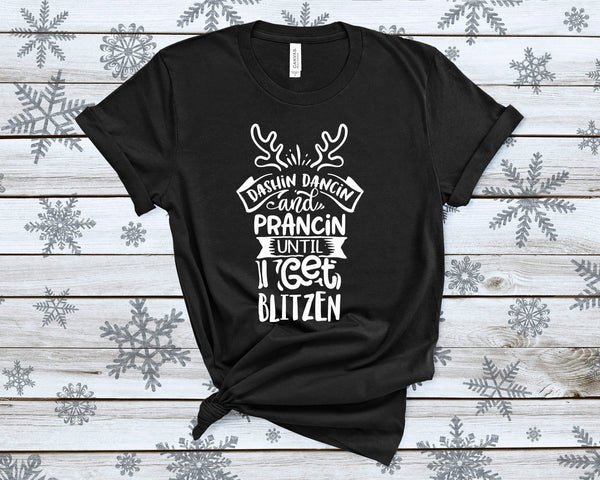 Dashin And Dancin Christmas Tshirt - little crafty souls