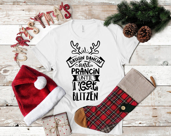 Dashin And Dancin Christmas Tshirt - little crafty souls