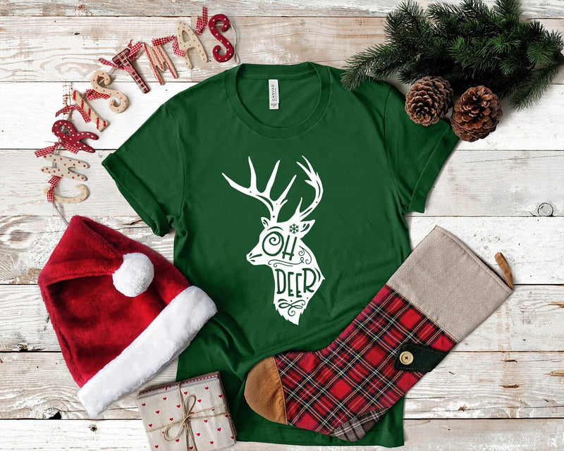 Deer Reindeer Funny Christmas Tshirt - little crafty souls