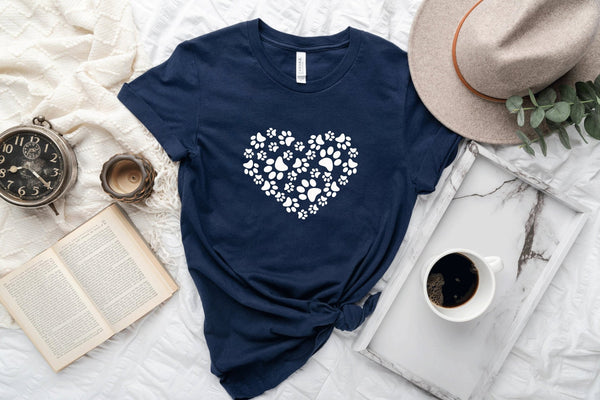 Dog Paw Print Tshirt - little crafty souls