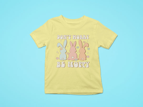 Don't worry be hoppy, Easter Bunny tshirt, Easter tshirts, easter gift ideas, Kids easter shirts, my first easter tshirt, Rabbit Tshirt - little crafty souls