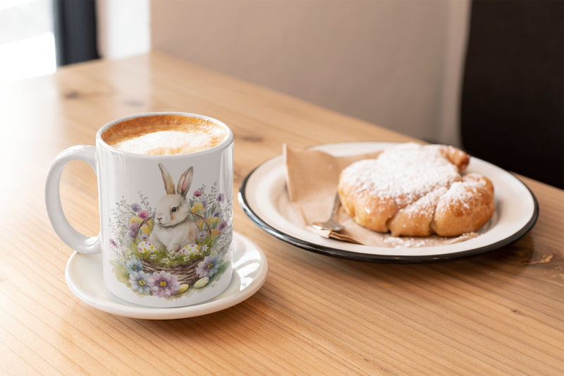 Easter Bunny Mug, Spring mug, Easter, Spring - little crafty souls