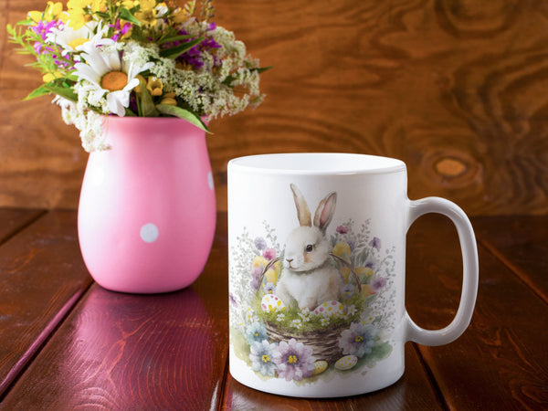 Easter Bunny Mug, Spring mug, Easter, Spring - little crafty souls