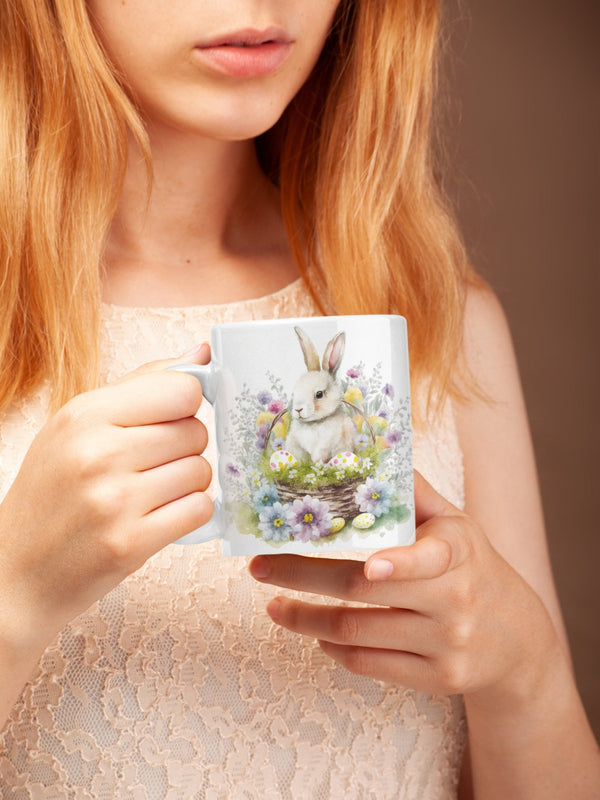 Easter Bunny Mug, Spring mug, Easter, Spring - little crafty souls