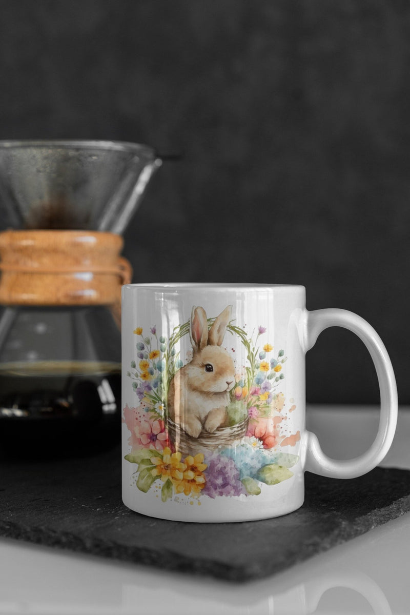 Easter Bunny Mug, Spring mug, Easter, Spring - little crafty souls