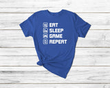 Eat Sleep Game Repeat Shirt - little crafty souls