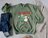 Fa La La La christmas sweater, christmas jumper uk, retro christmas jumper, vintage christmas sweatshirt, groovy xmas sweater - little crafty souls