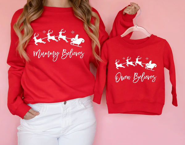 Family Christmas we believe jumpers - little crafty souls