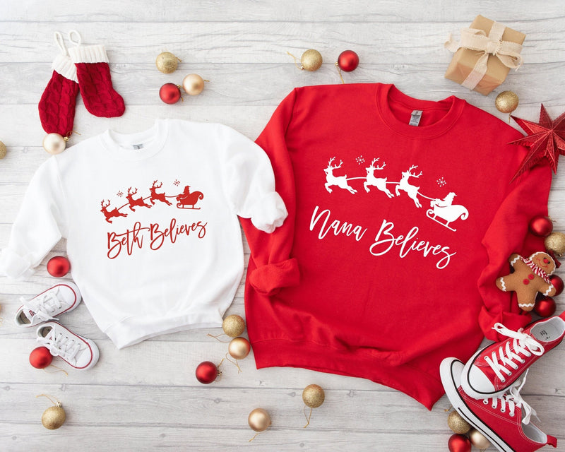 Family Christmas we believe jumpers - little crafty souls